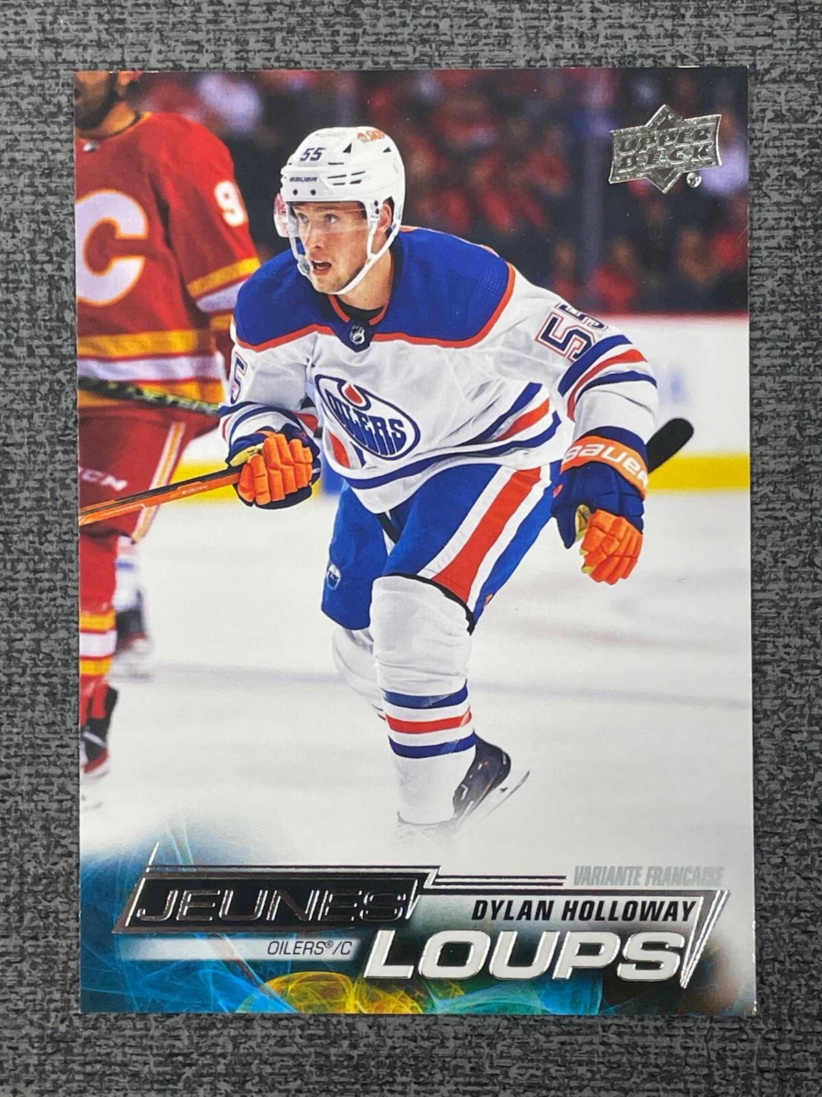 Dylan Holloway 2022-23 Upper Deck Series 2 Young Guns French Variant #461 RC