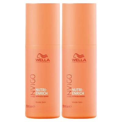 WELLA INVIGO NUTRI-ENRICH Wonder Balm nährende Leave-in Stylingcreme 2x 150 ml
