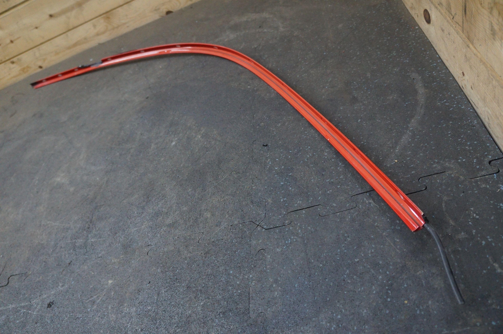 Left Driver Side Roof Gutter Trim Rosso Corsa Red 81524110 Ferrari 458 Italia