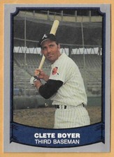 CLETE BOYER ATLANTA BRAVES #13 - PACIFIC 1988