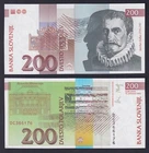Slovenia Banknote 200 Tolarjev 1992 P.-15A FDS/UNC