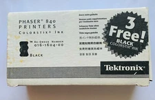 Tektronix Phaser 840 Printers ColorStix Ink, Three Black.