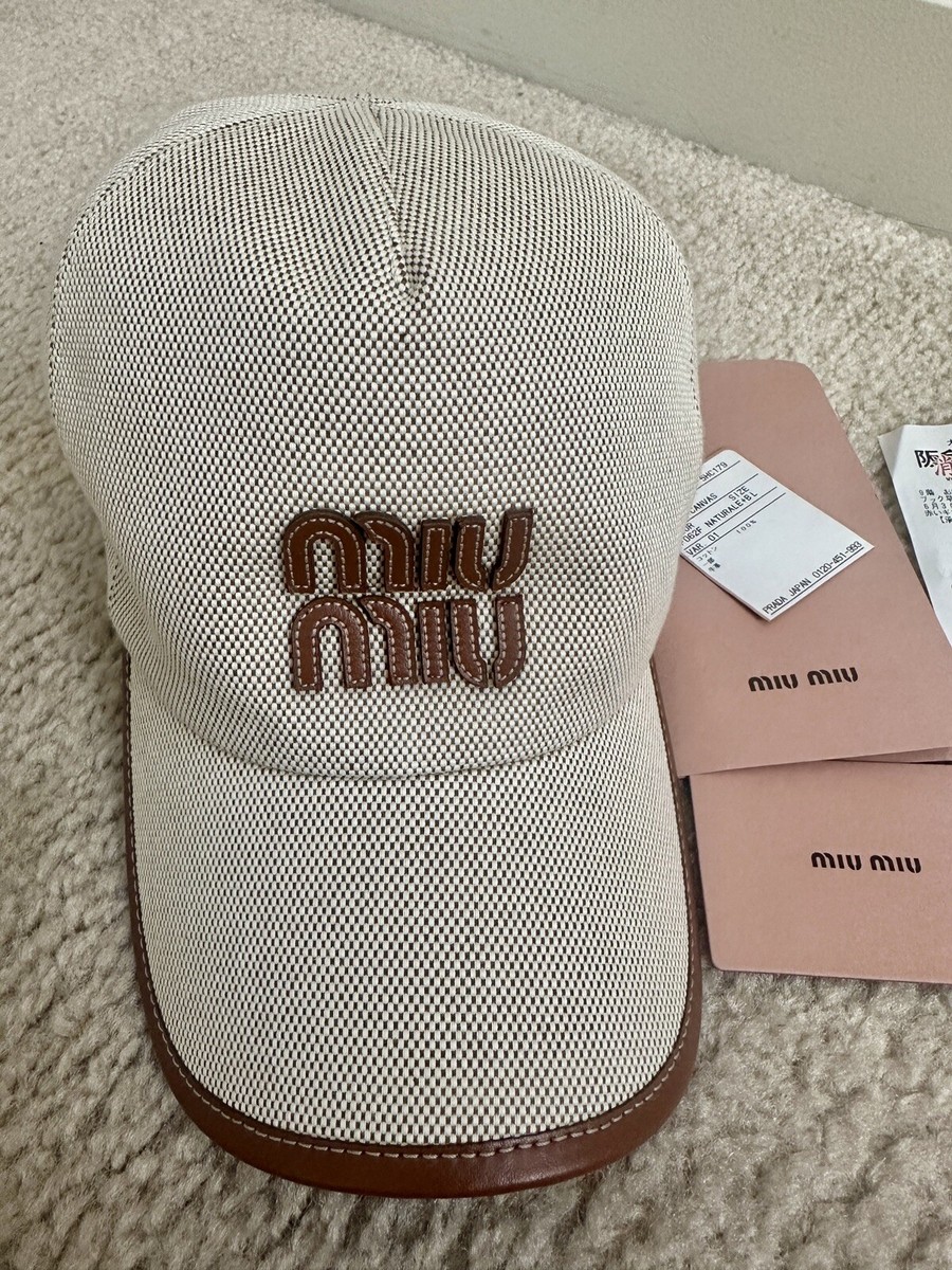 Miu Miu キャンバスキャップ Authentic Miu Miu Canvas Baseball Hat - Sold Out Item | eBay