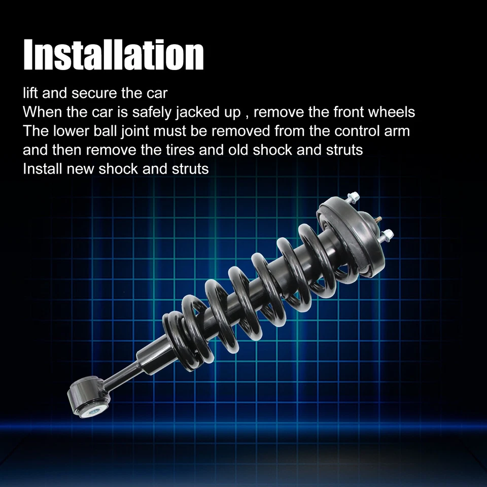 4pcs Set Front Struts+Rear Shocks For 2004-2008 Ford F-150 Lincoln Mark LT 4WD - Image 4 of 4