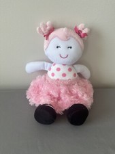 Baby Starters Plush Doll Pink Ballerina Polka Dots Stuffed Toy Lovie Lovey 12"
