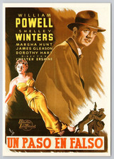 Take One False Step 1949 Film William Powell - Movie Poster Postcard - Spanish