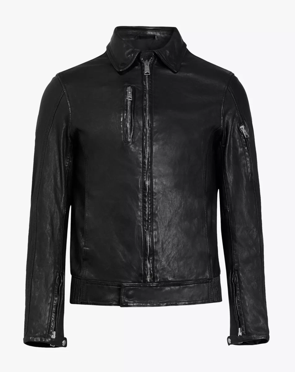 Allsaints caleb leather jacket sale
