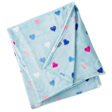 NEW 2024 HALLMARK COLORFUL HEARTS VALENTINE'S DAY PLUSH THROW BLANKET 50 X 60