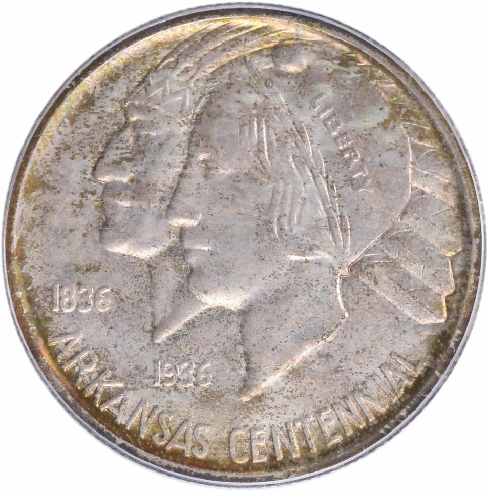 1938-S Arkansas Commemorative Half MS66 PCGS - Image 3 of 4
