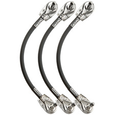 MXR DCP06 Instrument and Pedalboard Patch Cables, Right Angle, 6", 3-Pack