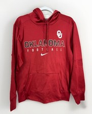 University of Oklahoma Sooners OU FOOTBALL Hoodie Sweatshirt NIKE Sz S GUC