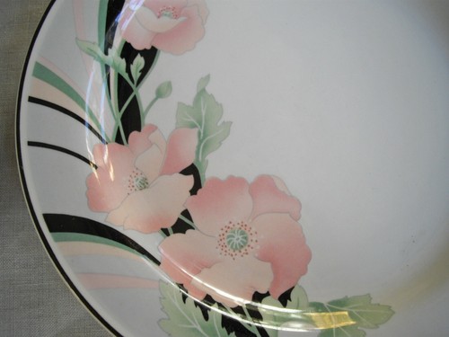 Sango JOLIE 7 3/4" Platos Flores Rosa Corea ~ Juego de 2 - Imagen 3 de 5