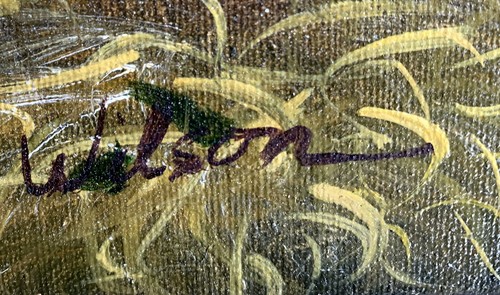 Ölgemälde Kater Katze im Heu Öl Leinwand Keilrahmen handgemalt signiert 50x40 - Bild 3 von 6