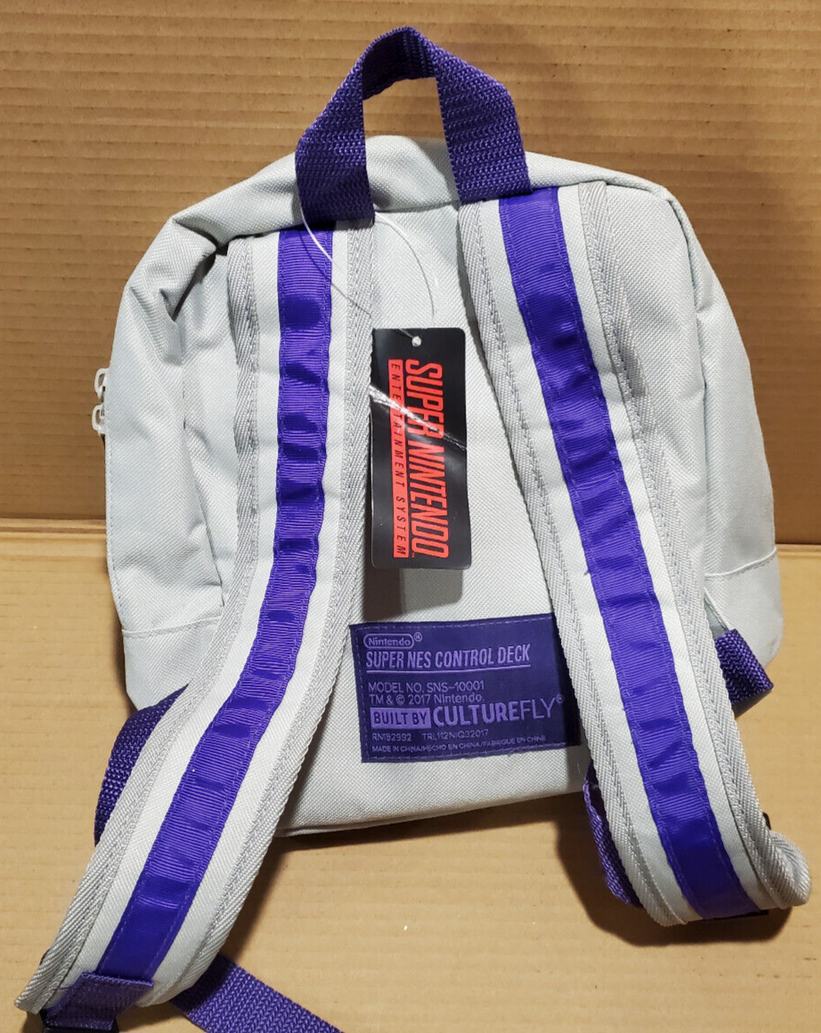 Super Nintendo Culturefly Mini Backpack Bag SNES 9x10 2017 With