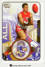 2005 Select AFL Dynasty All Australia Team Card AA3 Leo Barry (Sydney)
