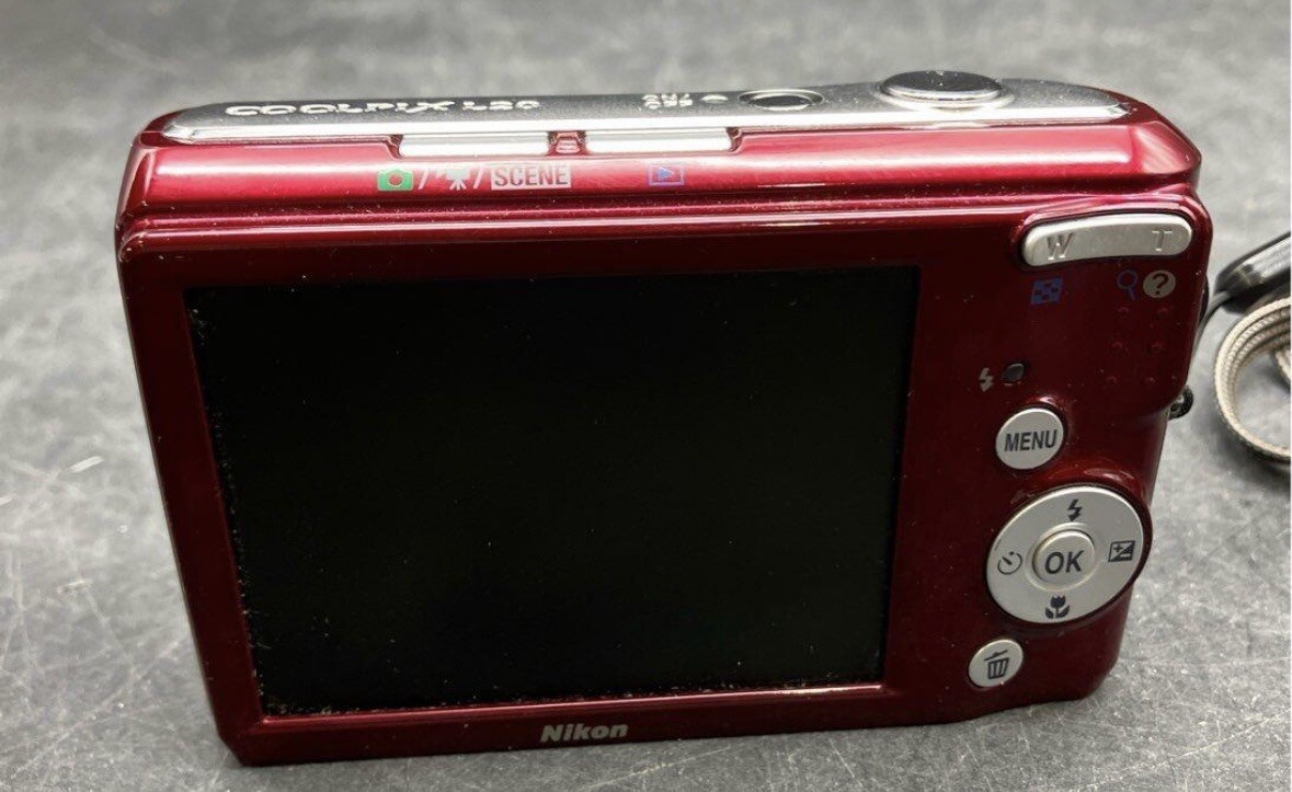 Nikon COOLPIX L20 10.0MP Digital Camera - Deep red for sale