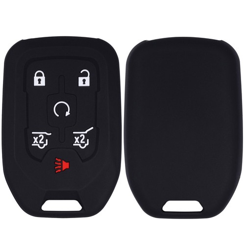 Fit Chevrolet Suburban Tahoe GMC Yukon 6 Button Key Fob Silicone Case Cover - Picture 3 of 12