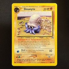 Omanyte - 60/75 - Neo Discovery - Pokemon - Common - Damaged