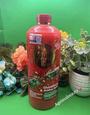 The Purest Glow Glutathione & Amino Acid Shower Gel Exfoliating Crystals Glow 
