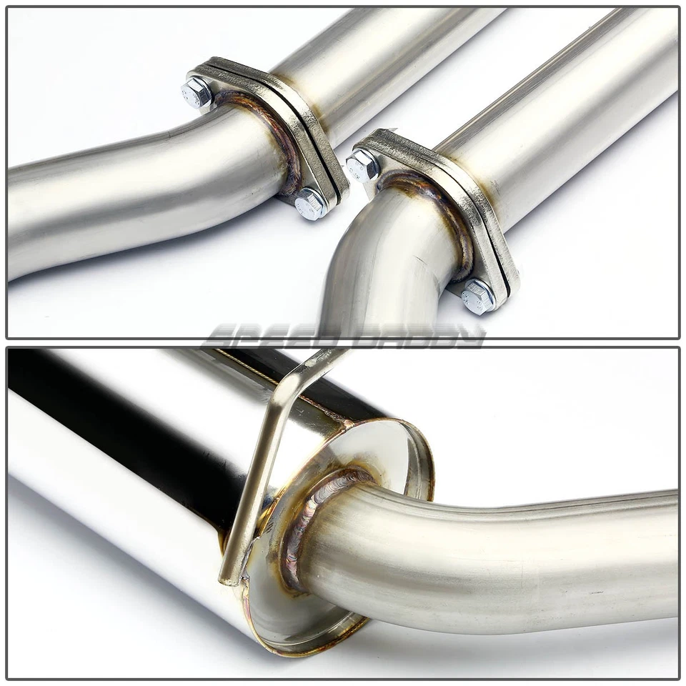 FOR 11-14 DODGE CHARGER 3.6 V6 DUAL 2.25"OUTLET STAINLESS CATBACK EXHAUST SYSTEM - Image 4 of 4
