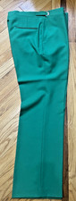 Vtg 60s Hubbard Pants Slacks Disco Atomic Green NEW NOS Men 32/34x32 Adjustable
