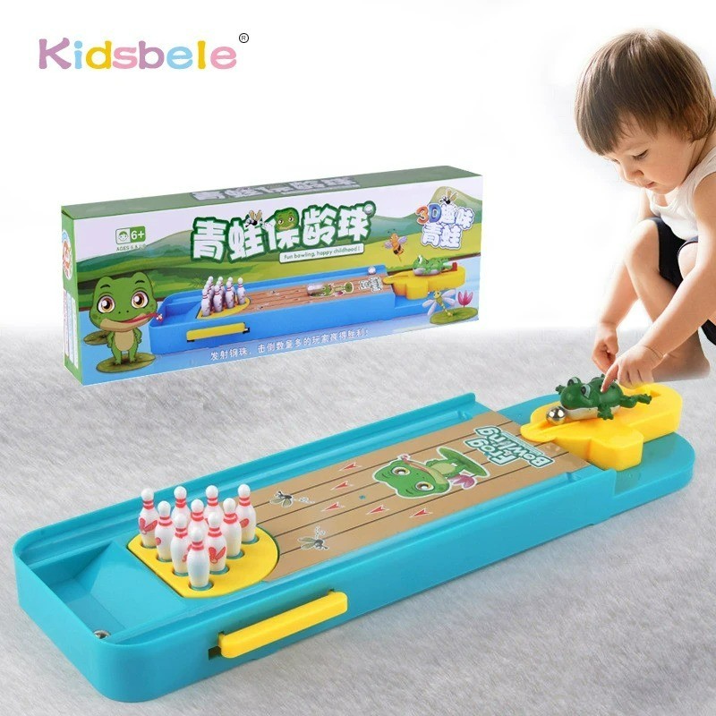Mini Desktop Bowling Game Toy Table Sports Family Interactive Kids Gift 🎳