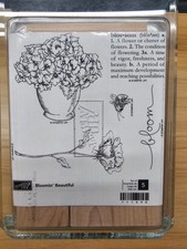 STAMPIN' UP BLOOMIN' BEAUTIFUL RUBBER STAMP SET - NOB