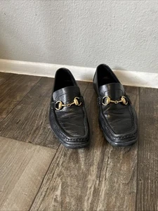 Chaussures femme Gucci Horsebit Jordaan cuir noir Losfers pointure : 36EU 6US