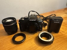 Olympus E-420 Digital SLR Camera Body with 14-42mm Lens Tested Working