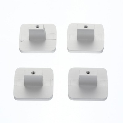 4pcs Cabinet Aluminum Knobs Simple Square Dresser Handles Drawer Pulls