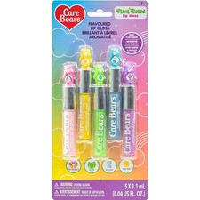 Care Bears 5 pcs Flavored Lip Gloss for Kids | Non-toxic & Vegan Makeup | Bir...
