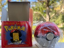 23K Gold Plated Unopened Trading Card 1999 Burger King Pokemon Ball NEW SEALED