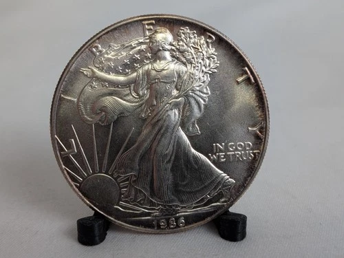 1986 First Year $1 American Silver Eagle Dollar BU 1 troy ounce .999 Fine (W234)