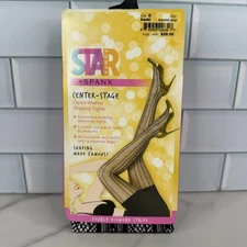 Spanx Star Power Center-Stage Shaping Leggings Womens Size C Black Diamond