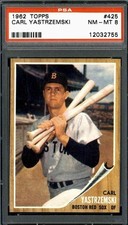1962 Topps #425 Carl Yastrzemski (Very High End) - PSA 8