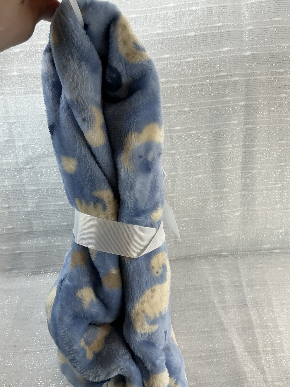 Dreamgro Boys Dinosaur Baby Blanket Security Lovey Plush Dream Gro Blue Fleece