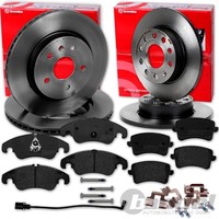 Brembo Bremsscheiben + BelÄGe Vorne + Hinten FüR Audi A4 S4 B8 8K + A5 S5 8T 8F