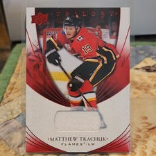 Upper Deck 2020-21 Trilogy Memorabilia Matthew Tkachuk Calgary Flames Card