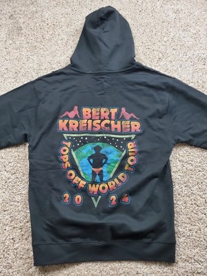 Bert Kreischer Hoodie Mens Large Black Tops Off World Tour 2024 Pullover Comedy