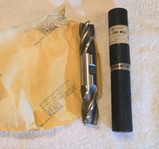 NOS Vintage 1" Dia. Shank, HSS 4 Flute Double Sided End Mill, Kobe Steel Kobelco