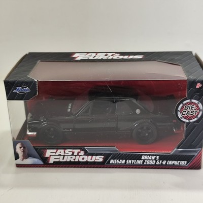 Fast & Furious Jada Toys Nissan Skyline 2000 GT-R Brian's 1:32 Diecast Black 