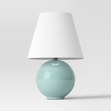 Round Table Lamp with Tapered Shade Blue - Threshold