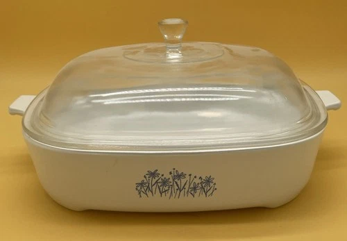 Corning Ware Casserole Made Sears MW-16 8467320 Browning Dish w/ Lid Vintage
