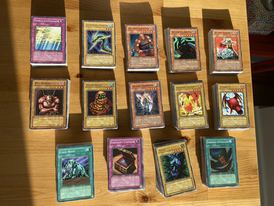 Yugioh TCG: Vintage 50 Card Common Lot (2004 and before) - Unlimited, NM/VLP