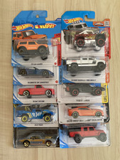 Hot wheels bundle x 10 American muscle cars and 4WD pickup trucks new on cards