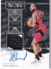 2024-25 Panini Noir NBA No. 367 Jamal Shead Rookie Patch On-Card Auto 35/99