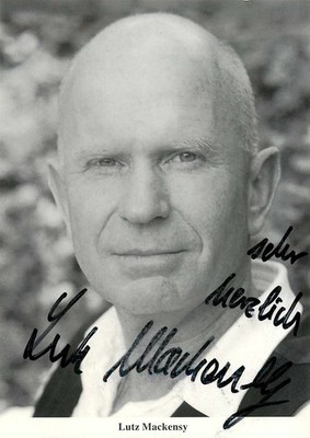 Lutz Mackensy - original autograph - approx. 15x10cm - autograph card