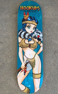 Hook Ups Skateboards Pocahook-ups Deck - 8.5 X 32.25 ***ULTRA RARE***