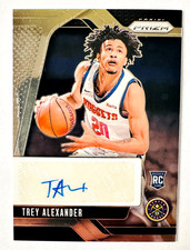 2024-25 Panini Prizm Trey Alexander AUTO RC Nuggets Rookie!