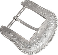 Western Belt Buckle for Men  Women - 1.5" Replacement Cowboy Buckle for Leather